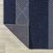 Jonathan Y Nautisk Trellis Stripe Non-Slip Machine-Washable Navy/Gray 3 ft. x 5 ft. Area Rug WSH120A-3 - alternate 2