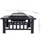 Wrightmaster 32 in. x 12.4 in. Square Iron Charcoal Gray Upland Fire Pit with Cover ZR-0230.001.001 - alternate 2