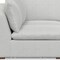 Homeroots 124in Gray Fabric Wood Sofa 641065 - alternate 4