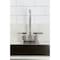 Kingston Brass Double-Handle 4" Centerset Bar Faucet with Knurled Handle, Polished Nickel KB5496KNL - alternate 2