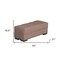 Homeroots 52" Brown Chenille Tufted Storage Ottoman 608890 - alternate 2