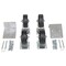Vestil H-Style -100 & -150 Hopper Glass-Filled Caster 4 Piece 4800 lb 6 x 2, PK4 H-CK4-GFN6-2 - alternate 2