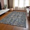 Homeroots 9' X 12' Navy Blue Beige And Taupe Oriental Washable Indoor Outdoor Area Rug 582102 - alternate 2