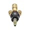 Interstate Pneumatics Aluminum Round Manifold, Three 1/4 in.Brass Universal Couplers, 1/4 in. Industrial Steel Coupler FPM44-KG4HB - alternate 2