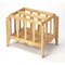 Homeroots 21" Natural Solid Wood Magazine Holder 389458 - alternate 2