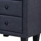 Homeroots 2-Tone Gray Upholstered Contemporary Nightstand 285885 - alternate 2