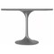 Leisuremod Square 36.41 in W, 29.34 in L, Resin/Stainless Steel, White VT20BS-S36WMR - alternate 2