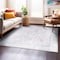 World Rug Gallery Vintage Inspired Distressed Machine Washable Area Rug 6 ft 7 in x 6 ft 7 in Square Blue 6031BLUE6SQ - alternate 1