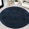 Jonathan Y Haze Solid Low-Pile Navy 6 ft Round Area Rug SEU100C-6R - alternate 1