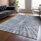 Homeroots 3' X 5' Blue Gray And Silver Abstract Washable Indoor Outdoor Area Rug 588004 - alternate 2
