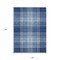 Homeroots 9' X 12' Navy Blue Black And Ivory Plaid Washable Indoor Outdoor Area Rug 596349 - alternate 3
