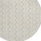 Homeroots 8' Beige And Ivory Round Ogee Washable Indoor Outdoor Area Rug 601526 - alternate 2