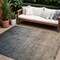 Homeroots 8' X 10' Taupe and Gray Ombre Washable Non Skid Indoor Outdoor Area Rug 563706 - alternate 1