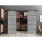 Sartodoors Sliding Double Barn Doors with Hardware, Planum 0015 Concrete and Aluminum Strips, 13FT Rail Hanger PLANUM0015DB-BTN-5684 - alternate 1