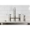 Kingston Brass Bridge Kitchen Faucet with Brass Sprayer, Polished Nickel KS1276BPLBS - alternate 2