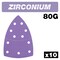 Trend Zirconium 4x6 Inch 80 Grit Detail Sanding Sheets, Pack of 10, AB/DET/80Z, 10PK U*AB/DET/80Z - alternate 1