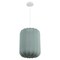 Jonathan Y Aurelia 13.75" 1-Light Scandinavian Japandi Adjustable Lantern Metal w/Ribbed Cocoon Capsule Shade L JYL4207B - alternate 2