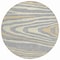 Homeroots 8' Gray Ivory And Beige Round Faux Bois Washable Indoor Outdoor Area Rug 614481 - alternate 2