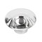 Amerock Glacio 1-3/4 in 44 mm Diameter Clear/Polished Chrome Cabinet Knob BP36652C26 - alternate 1