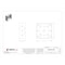 Raco Electrical Box, Square, 2 Gangs, Galvanized Zinc, 1-1/2 in D, 4 in W, 4 in L, 21 cu in Capacity 192 - alternate 2