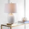 Jonathan Y Diamond 25.5 in. LED Glass/Metal Table Lamp, White/Gold Leaf JYL5043A - alternate 2