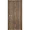Sartodoors Modern Wood Interior Door with Hardware, Planum 0010 Walnut, Single Panel Frame Trims, Bathroom Bed PLANUM0010ID-WLN-3696 - alternate 3