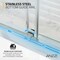 Anzzi Stellar 51 to 54 in. x 76 in. Sliding Frameless Shower Door in Brushed Nickel with Tempered Glass SD-FRLS05903BN - alternate 3