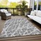 Homeroots 3' X 5' Charcoal Abstract Washable Non Skid Indoor Outdoor Area Rug 559256 - alternate 2