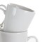 Elama Amie 8 Piece 12 Ounce Porcelain Mug Set in White EL-AMIE - alternate 2