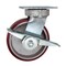 Service Caster 6 Inch Kingpinless Poly on Aluminum Wheel Swivel Caster with Brake SCC SCC-KP30S620-PAR-SLB - alternate 1