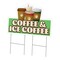 Signmission Coffee & Ice Coffee Die Cut Yard & Stake plastic coroplast window, 2436-Coffee & Ice Coffee C-DC-2436-Coffee And Ice Coffee19 - alternate 1