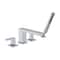 Hansgrohe Tecturis E 4-Hole Roman Tub Set Trim with 1.75 Handshower in Chrome 73444001 - alternate 1