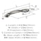 Amerock Intertwine 3-3/4 inch (96mm) Center-to-Center Satin Nickel Cabinet Pull, 10PK 10VMP21172G10 - alternate 1