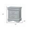 Homeroots 24" Platinum Two Drawers Nightstand 347103 - alternate 2