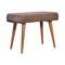 Homeroots 31in Brown Solid Wood Storage Bench With Cabinet 718234 - alternate 1