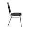 Flash Furniture HERCULES Series Trapezoidal Back Stacking Banquet Chair in Black Fabric - Black Frame, 4PK 4-FD-BHF-2-BK-BK-GG - alternate 3