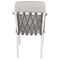 Newtechwood Aluminum Cushion Wicker Chair Matte White OD-ROC-831-MW - alternate 2
