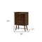 Homeroots 32" Acacia Solid Wood Three Drawer Chest 473074 - alternate 2