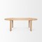 Homeroots 91" Light Brown Wood Oval Dining Table 604024 - alternate 2