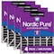 Nordic Pure 20x25x5 Plus Carbon Pleated Air Filter, High Capacity, MERV 8, 4 PK 20x25x5ABPM8C-4 - alternate 1