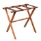 Homeroots Hotel Light Walnut Folding Luggage Rack With Four Straps 383074 - alternate 1