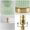 Jonathan Y Daphne 20 in. Contemporary Transitional Metal/Glass Ribbed Gourd LED Table Lamp, Mint Green/Brass Gol JYL1099F - alternate 2