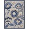 Homeroots 8' X 11' Blue And Gray Floral Indoor Outdoor Area Rug 546840 - alternate 1