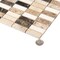 Apollo Tile 12x12 Emperador Dark, Beige Travertine Marble Polished Floor and Wall Mosaic Tile 5 sqft/case, 5PK APL013288MPA - alternate 3