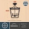 Vaxcel Cottage Grove 11-in Matte Black Traditional Open Cage Lantern Semi-Flush Ceiling Light C0377 - alternate 2