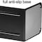 Acrimet Steel Metal Jumbo Bookends for Shelves, Heavy Duty, for Large books, Black, 2PK 294.5 - alternate 2