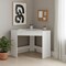 Homeroots 30" White Wood Corner Computer Desk 553552 - alternate 2
