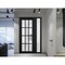 Vdomdoors Front Exterior Prehung FiberGlass Door Frosted Glass / Manux 8312 Matte Black / Sidelight Exterior MANUX8312EXD-BLK-W36+16 x H80-RH - alternate 1