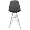 Leisuremod Cresco Modern Acrylic Barstool with Chrome Base and Footrest, Transparent Black CB30TBL - alternate 2