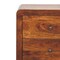Homeroots 24" Brown Solid Wood Three Drawer Nightstand 651498 - alternate 2